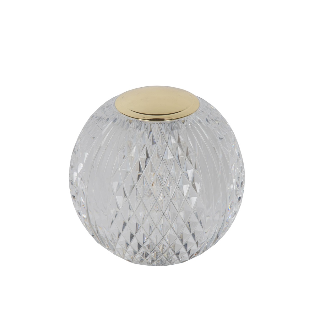 Lucide Gouden tafellampjeCintra oplaadbaar Ø 11cm - 3000K - 13599/11/60